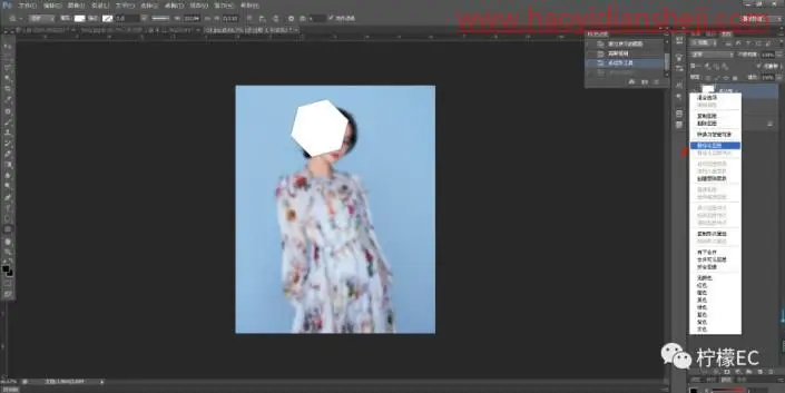 玻璃效果，给迪丽热巴的照片制作一种立体方块玻璃效果_www.haoyidiansheji.com