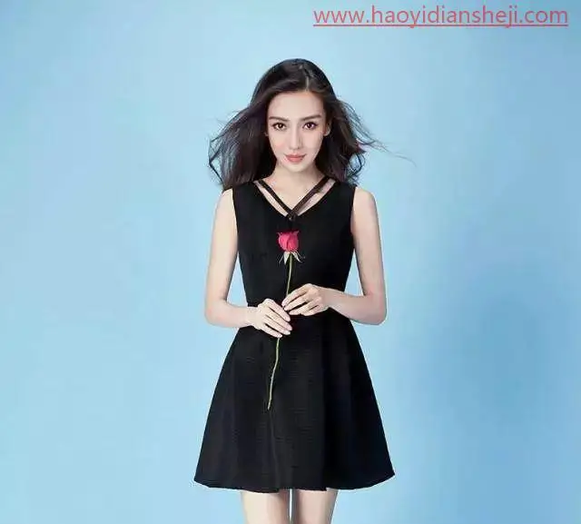 抠发丝，通过PS把Angelababy的头发快速抠出来_www.haoyidiansheji.com