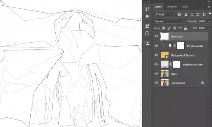 素描效果，通过PS把人物制作成铅笔素描效果_www.haoyidiansheji.com