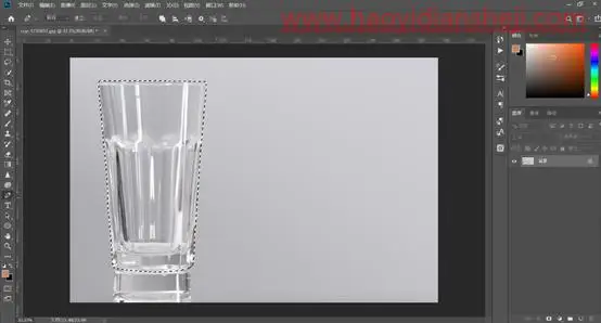 抠玻璃，如何用PS扣取透明玻璃类的物体_www.haoyidiansheji.com