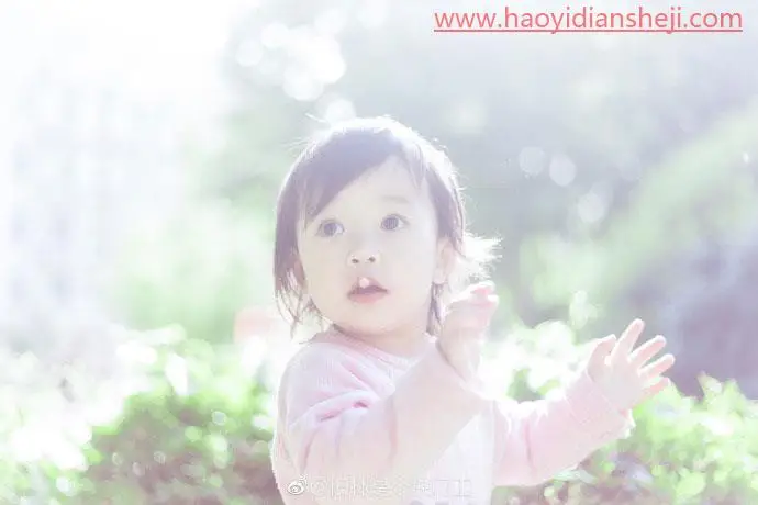 儿童摄影，用PS把儿童照片营造清新淡雅的画面_www.haoyidiansheji.com