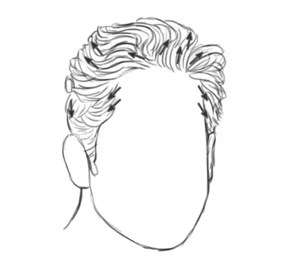 头发手绘，在PS里绘制逼真的头发和胡须_www.haoyidiansheji.com