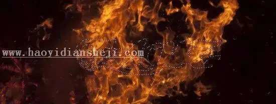 火焰字，通过PS制作炫酷的3D火焰文字_www.haoyidiansheji.com