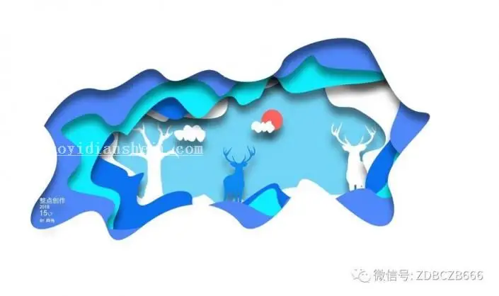 剪影效果，全程不用任何素材在PS中完成一副美妙的剪影_www.haoyidiansheji.com