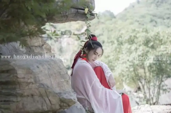 古风照片，通过PS打造古典武侠中国风侠女风照片_www.haoyidiansheji.com