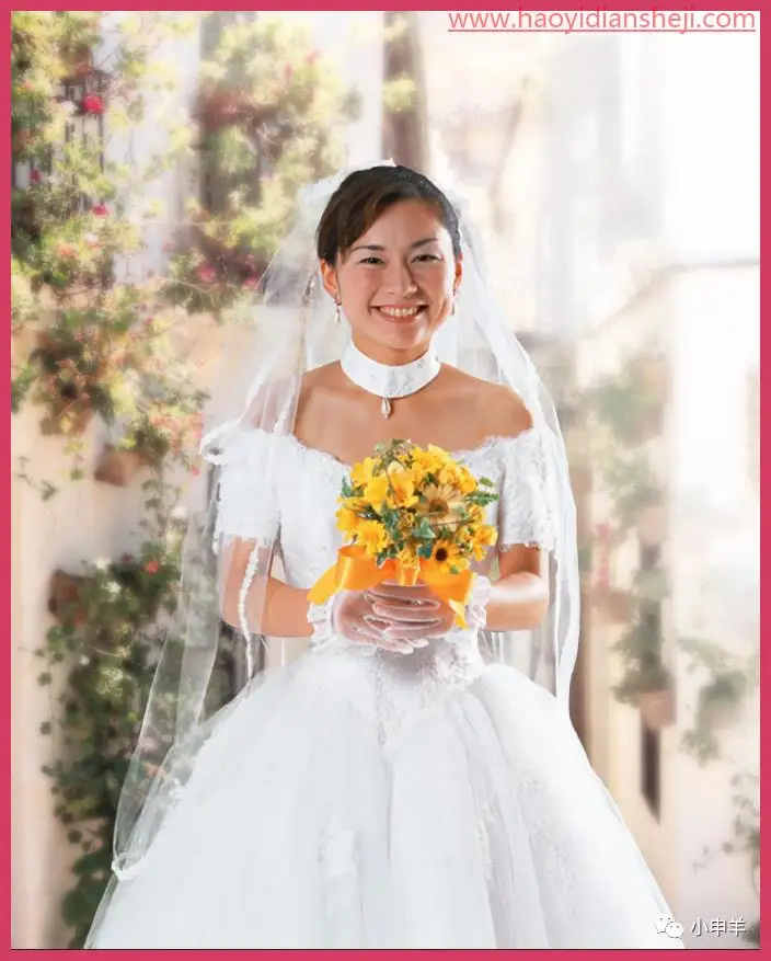 抠婚纱，抠出身着带有透明婚纱的人物照片_www.haoyidiansheji.com