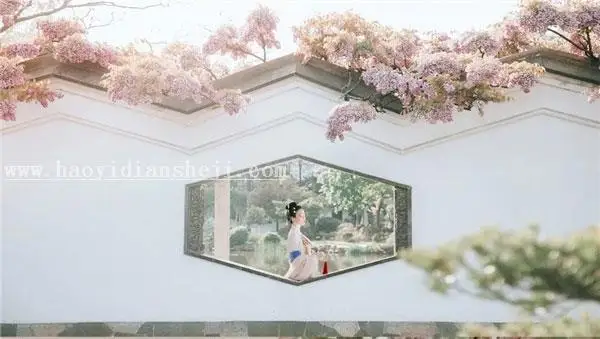 古风照片，通过PS给外景汉服人像制造古典色彩感_www.haoyidiansheji.com