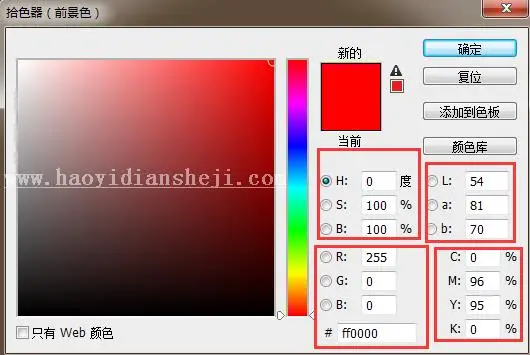 色彩知识，讲解PS工具中的颜色模式_www.haoyidiansheji.com