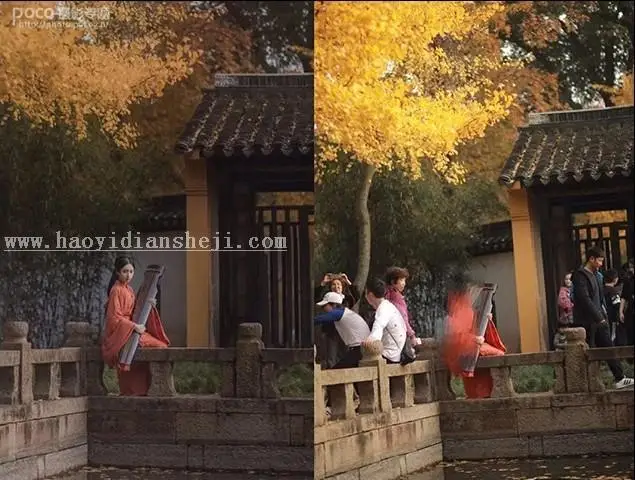 LR调色教程，通过LR调出古风歌人像暗调的照片_www.haoyidiansheji.com
