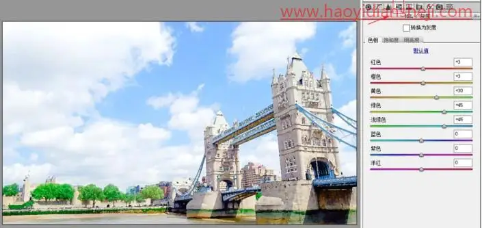 动漫效果，把风景照片变成新海诚电影风格_www.haoyidiansheji.com