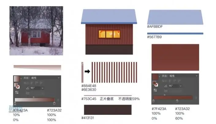 插画制作，用PS绘制以极光为主题的唯美插画_www.haoyidiansheji.com