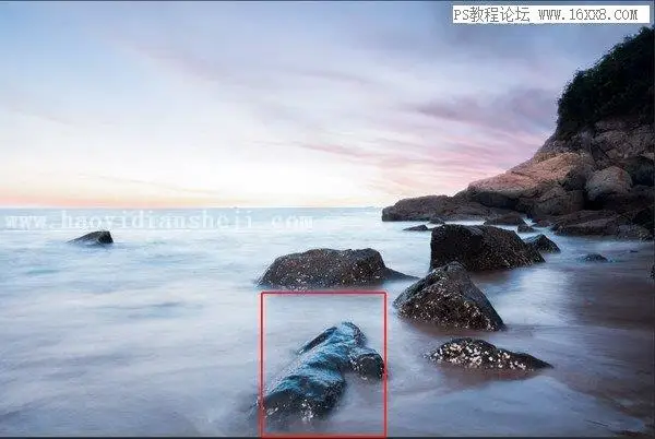 风光照片，用PS调出通透的海景照片_www.haoyidiansheji.com