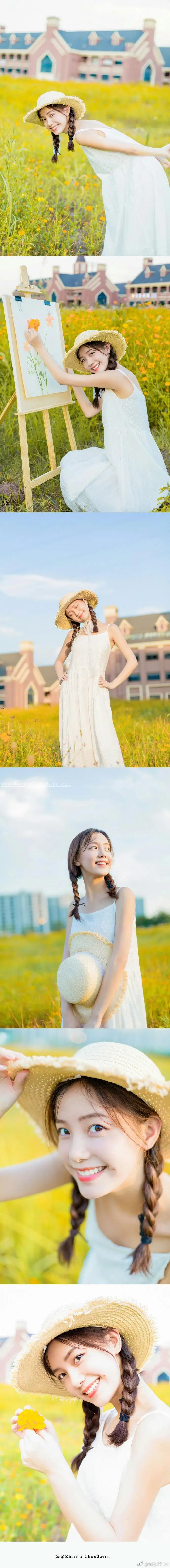 人像后期，通过PS把室外拍摄的人像调出田园少女风格的色调_www.haoyidiansheji.com