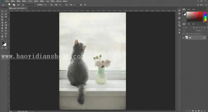 水雾效果，用PS制作逼真的下雨天玻璃水雾效果照片_www.haoyidiansheji.com
