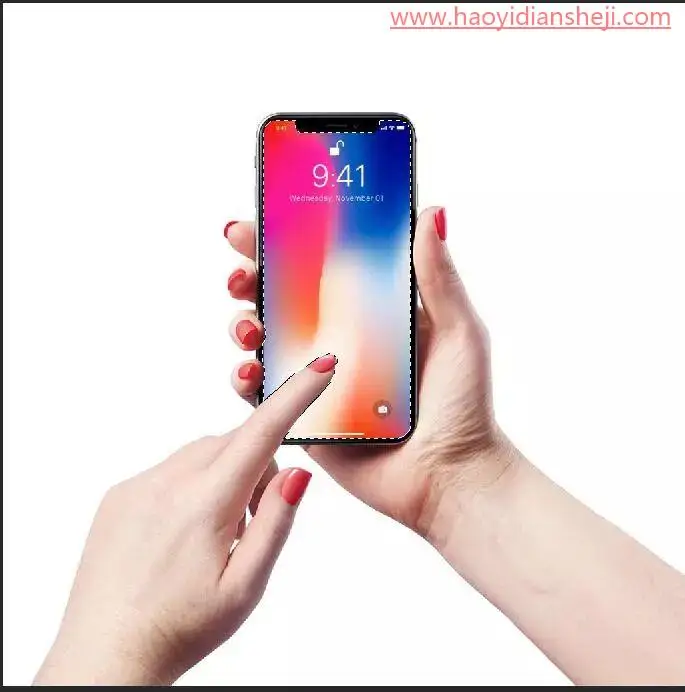 动态图片，在ps中制作翻页的动态手机效果图_www.haoyidiansheji.com