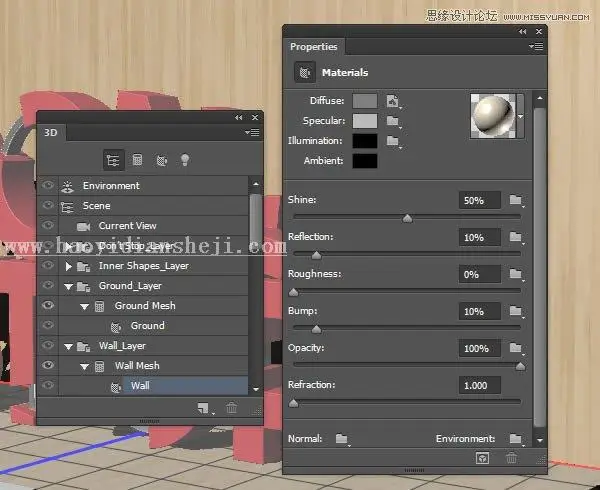 3D字体，通过PS制作红色积木立体文字图片_www.haoyidiansheji.com