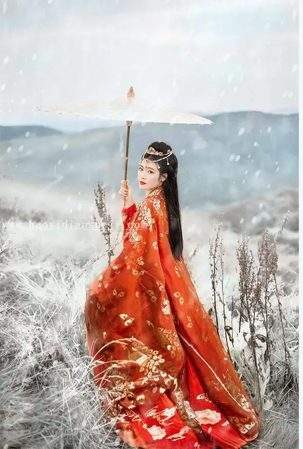 古风后期，通过PS把荒野草地变成大雪纷飞的雪景_www.haoyidiansheji.com