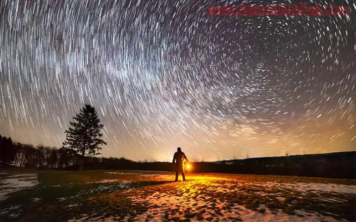 星轨效果，在PS中打造唯美绚丽的星轨照片_www.haoyidiansheji.com