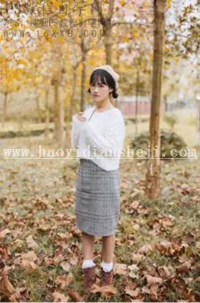 金秋色，用PS调出银杏树下暖黄外景人像_www.haoyidiansheji.com