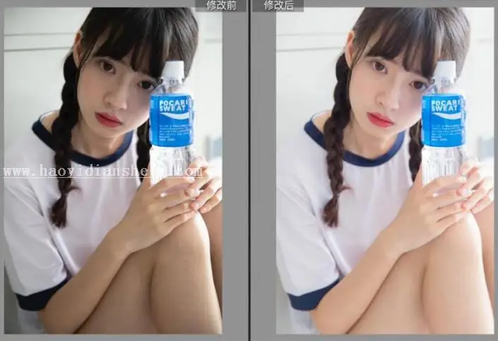 写真照片，通过PS打造日系小清新少女风写真照片_www.haoyidiansheji.com