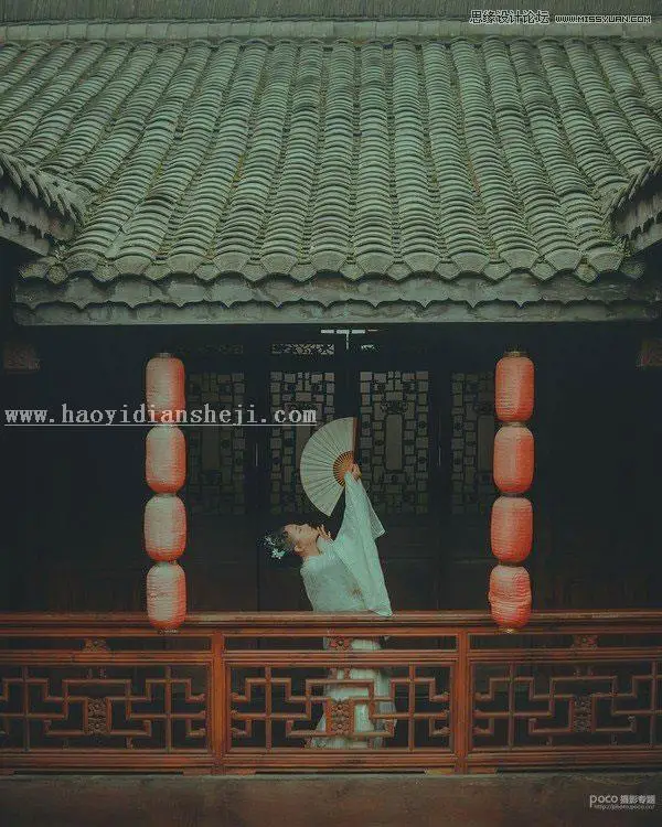 古风人像，通过PS调出胶片色调的古风照片_www.haoyidiansheji.com