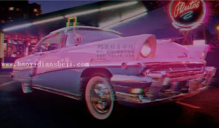 故障效果，用PS制作故障效果的艺术照片_www.haoyidiansheji.com