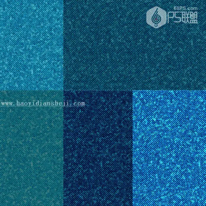 纹理背景，用PS制作牛仔图案纹理_www.haoyidiansheji.com