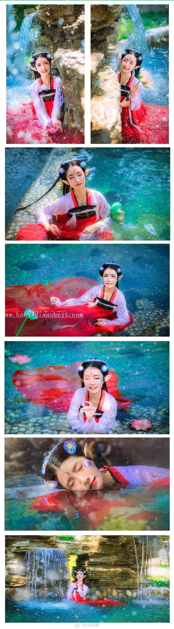 人像调色，用PS和LR调出五彩斑斓的精灵女孩照片_www.haoyidiansheji.com