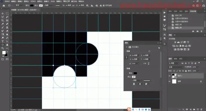 拼图效果，制作荷塘月色拼图效果_www.haoyidiansheji.com