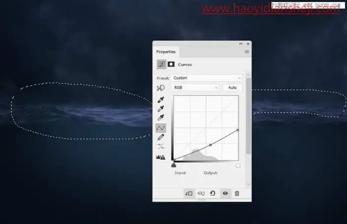 场景合成，在PS中合成一幅大鱼吞月的超现实场景_www.haoyidiansheji.com