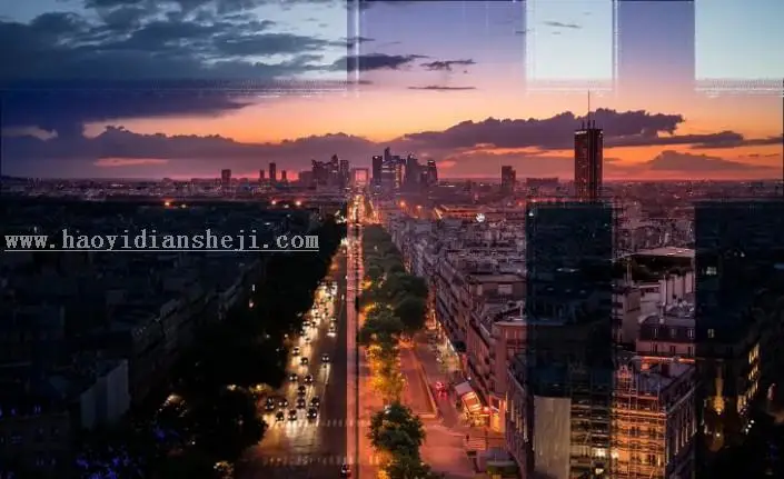 LR风景调色，教你调曝光不足的城市风景照_www.haoyidiansheji.com