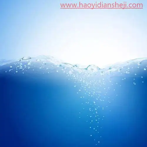 创意合成，创意一款清爽的蓝色海洋感觉的西瓜照片_www.haoyidiansheji.com