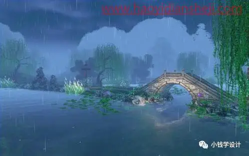 动态图片，用滤镜制作一幅画面感十足的GIF下雨图片_www.haoyidiansheji.com