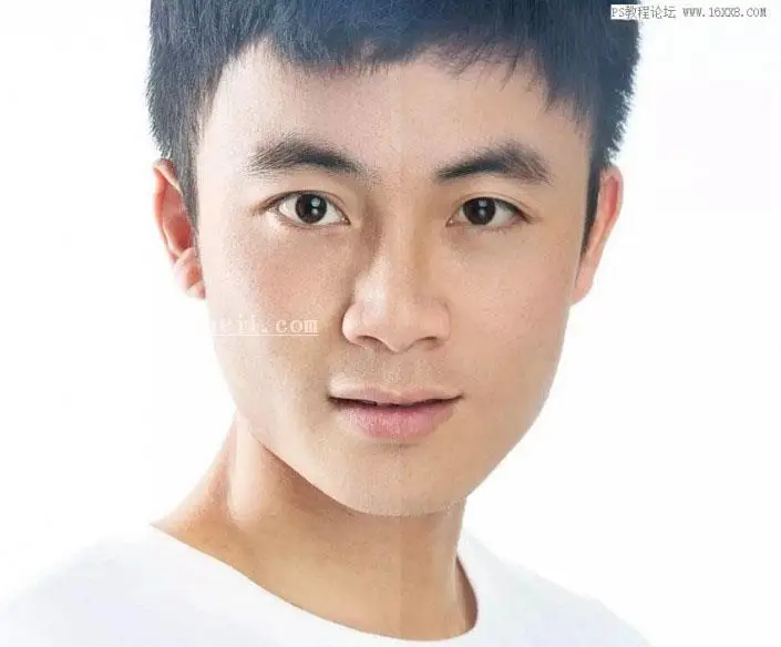 证件照，给照片件磨皮美化皮肤教程_www.haoyidiansheji.com