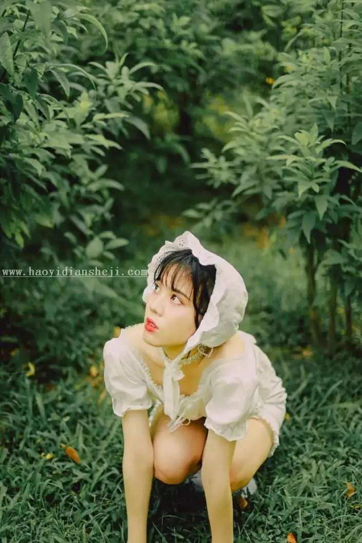 暖色调，用LR调出外景人像洛丽塔风格_www.haoyidiansheji.com