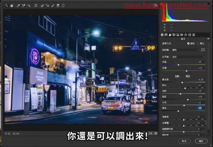 调色教程，制作《头号玩家》电影效果的赛博朋克照片_www.haoyidiansheji.com