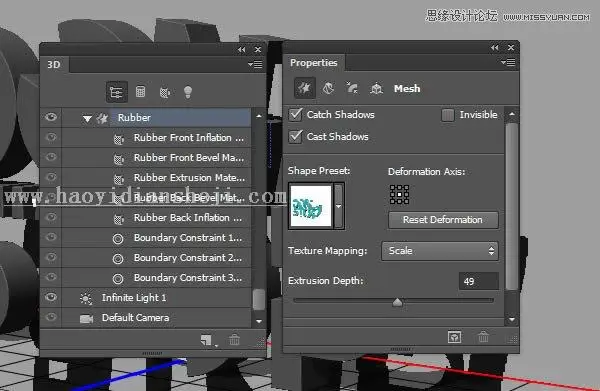 3D字体，通过PS制作红色积木立体文字图片_www.haoyidiansheji.com