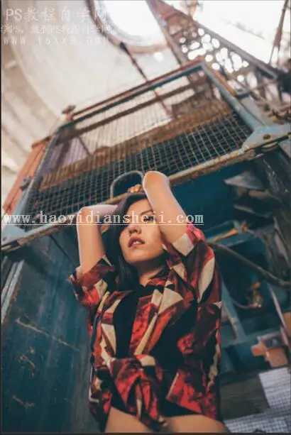 复古色，通过PS把人像调出金属感的复古色_www.haoyidiansheji.com
