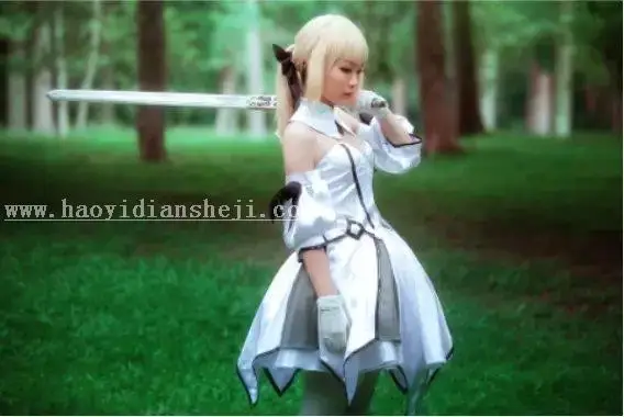 COS照片，制作冷色调COSplay照片_www.haoyidiansheji.com