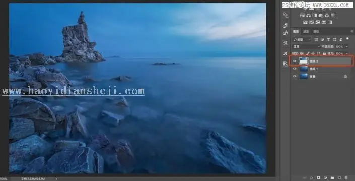 风景照片，用PS给照片制作完美的透视效果_www.haoyidiansheji.com