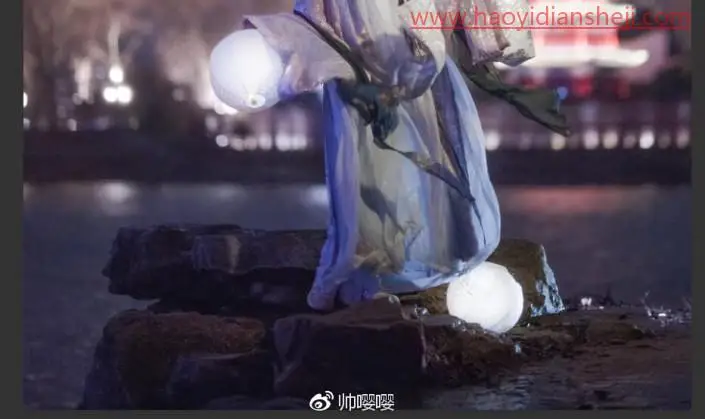 夜景人像，通过LR给夜景古风人像进行修图_www.haoyidiansheji.com