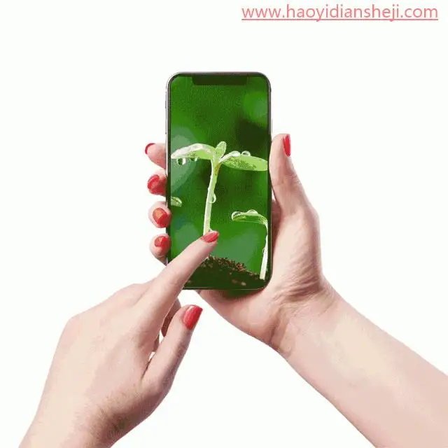 动态图片，在ps中制作翻页的动态手机效果图_www.haoyidiansheji.com