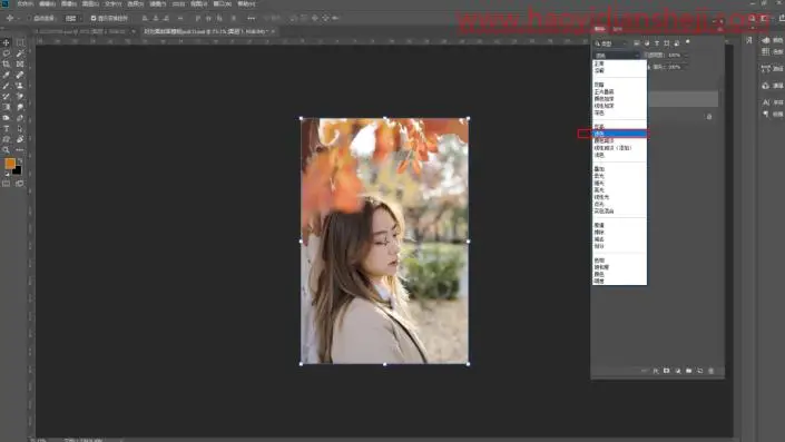 人像修图，给前期是昏暗的人物照片提亮_www.haoyidiansheji.com