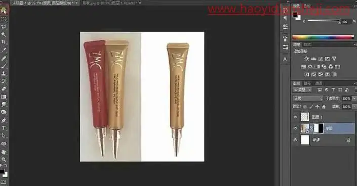 产品精修，化妆品眼霜的精修过程_www.haoyidiansheji.com
