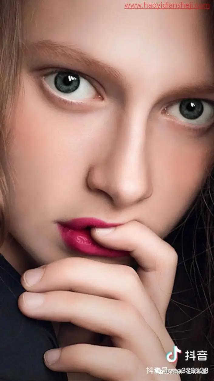 人像修图，给人物面部进行精细修图_www.haoyidiansheji.com