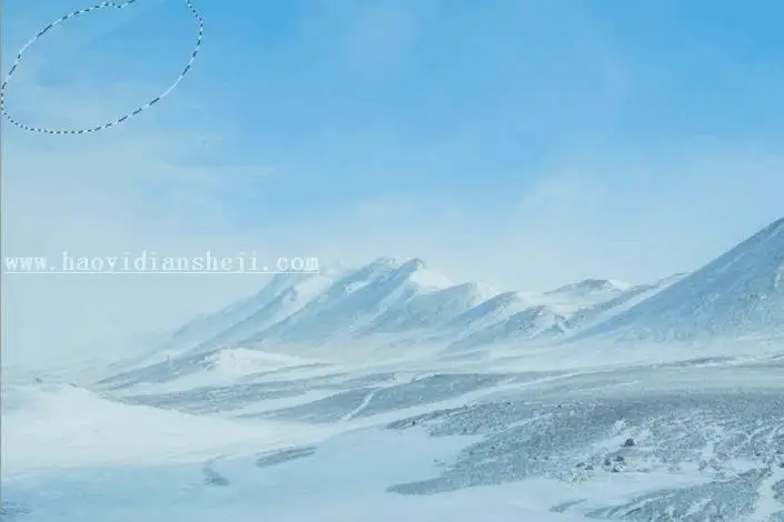 冰雪效果，在PS中合成一个超现实感觉的冰块鱼_www.haoyidiansheji.com
