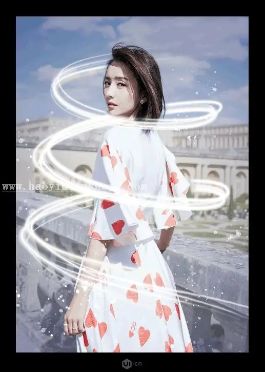 光线效果，通过PS给人物制作炫光环绕的效果_www.haoyidiansheji.com