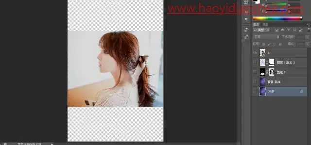 星空效果，打造梦幻星空人物照片_www.haoyidiansheji.com