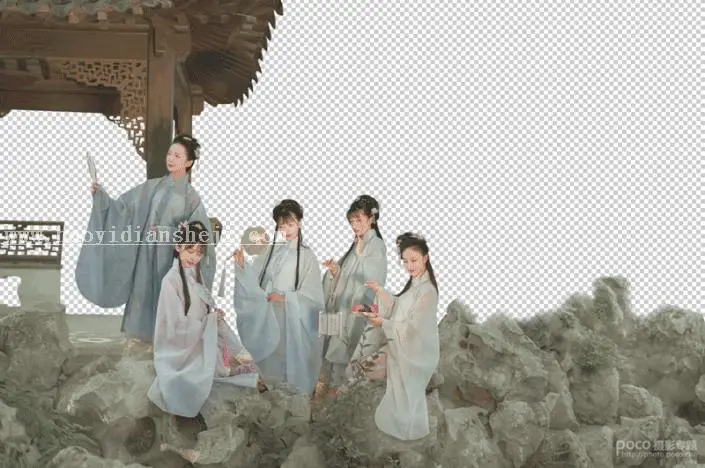 古风照片，通过PS制作古意画卷般风格的古装人像_www.haoyidiansheji.com