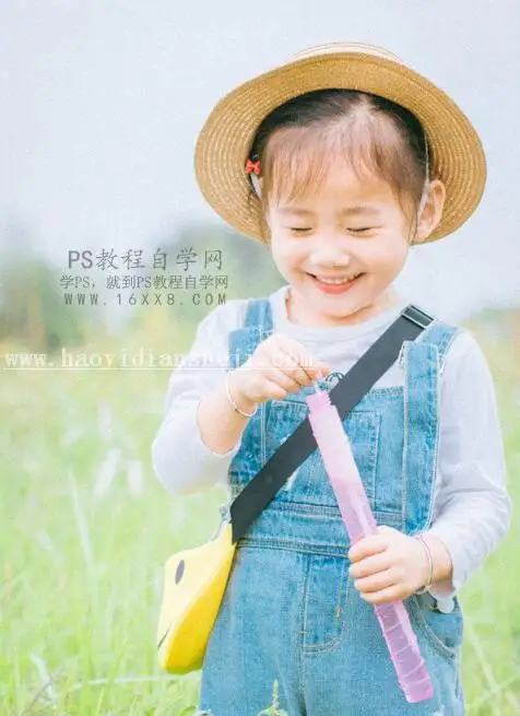 小清新，用PS把儿童照片调出甜美小清新效果_www.haoyidiansheji.com
